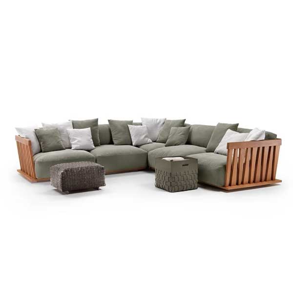 Outdoor Wood & Aluminum - Sofa Set - Flex 