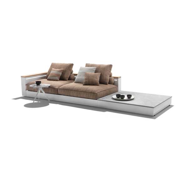 Outdoor Wood & Aluminum - Sofa Set - Freeport