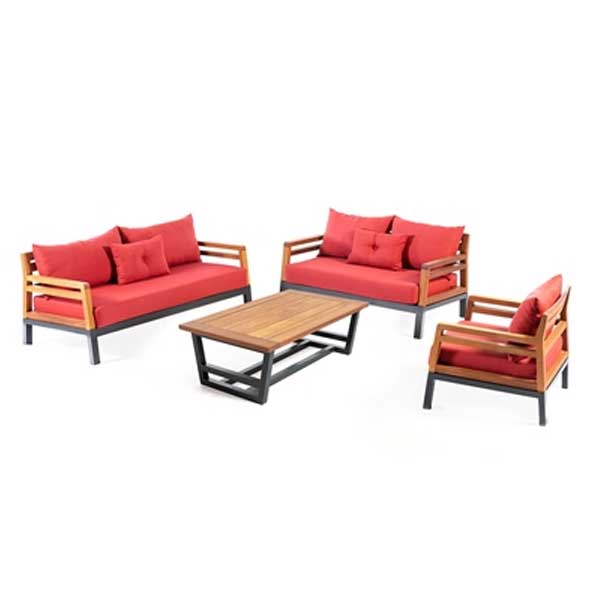 Outdoor Wood & Aluminum - Sofa Set - Nova