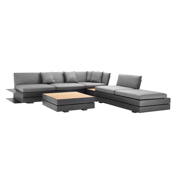 Outdoor Wood & Aluminum - Sofa Set - Pandora
