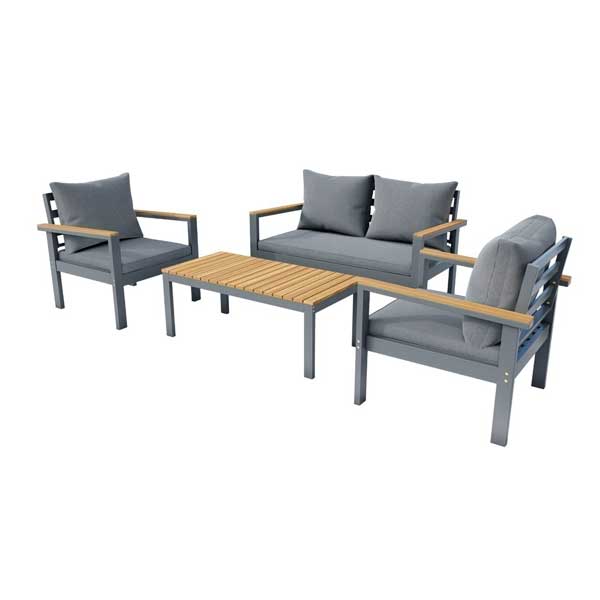 Outdoor Wood & Aluminum - Sofa Set - Willow Prime