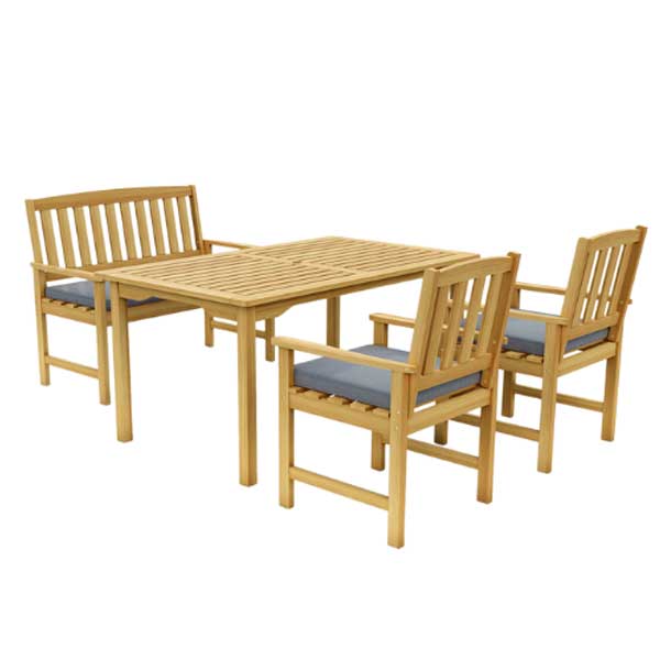 Outdoor Wood - Dining Set - Balent