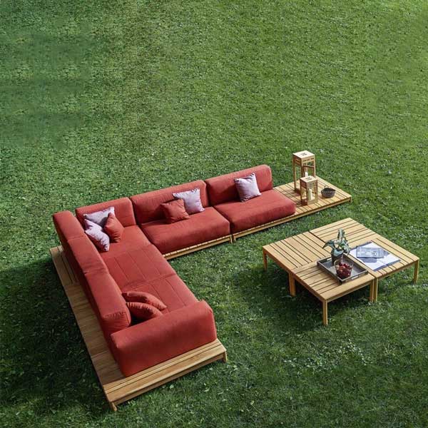 Outdoor Wood - Sofa Set - Alessan