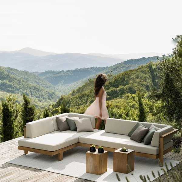 Outdoor Wood - Sofa Set - Alison