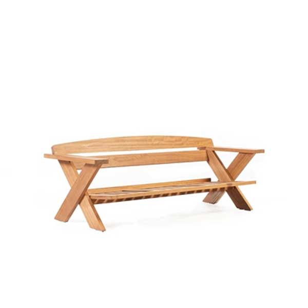 Outdoor Wood - Sofa Set - Cross