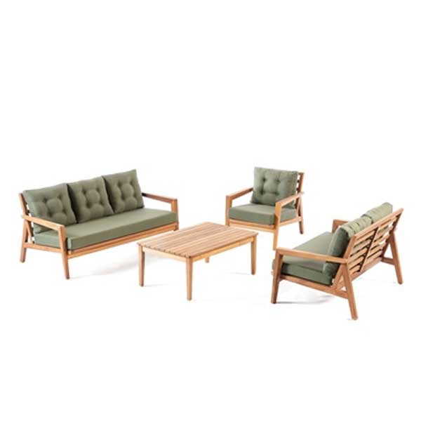 Outdoor Wood -Sofa Set - Klein