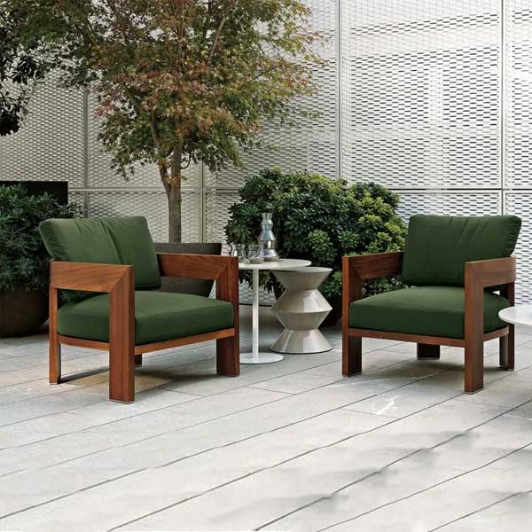 Outdoor Wood - Sofa Set - Oak Prime