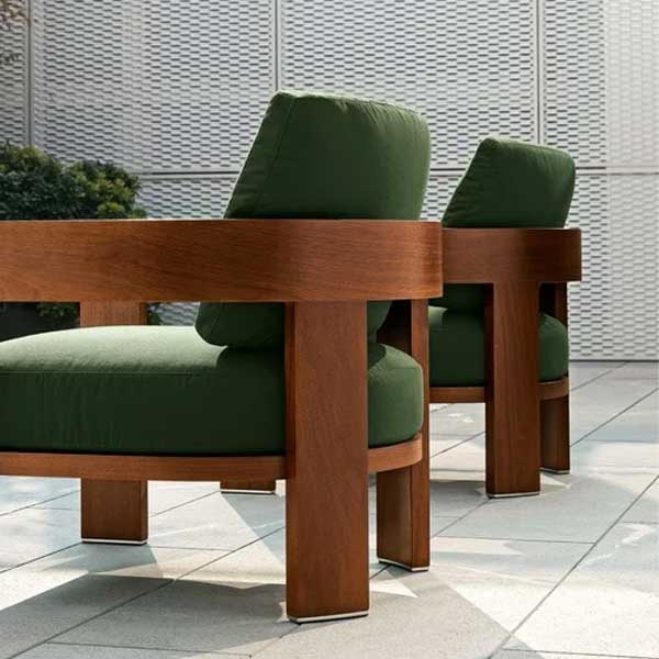 Outdoor Wood - Sofa Set - Oak Prime
