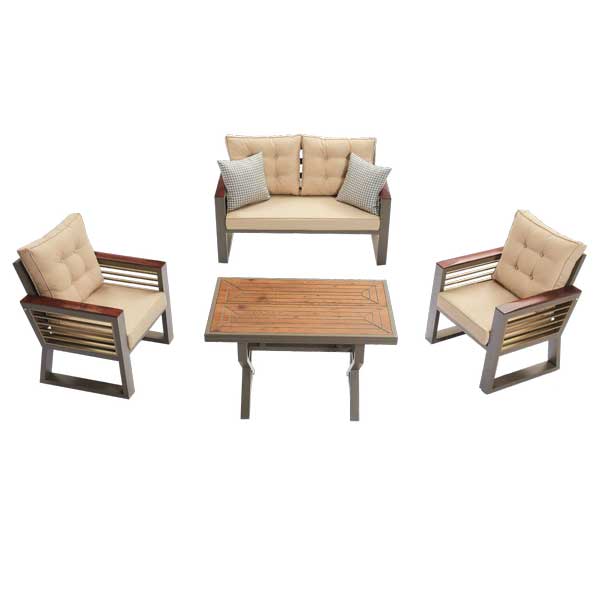 Outdoor Wood & Aluminum - Sofa Set - Picollo