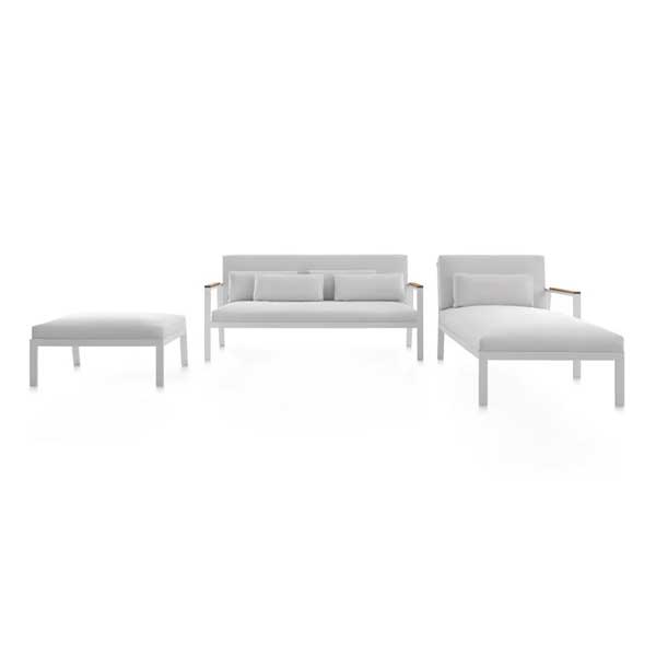 Outdoor Wood & Aluminum - Sofa Set - Timeless 