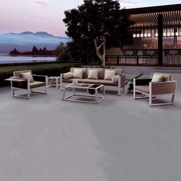 Outdoor Wood & Steel - Sofa Set - Duebian