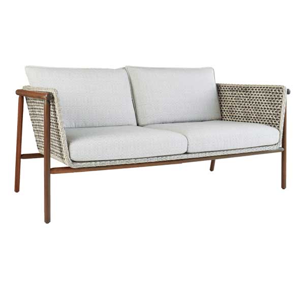 Outdoor Wood & Wicker Sofa Set - Cocobolo
