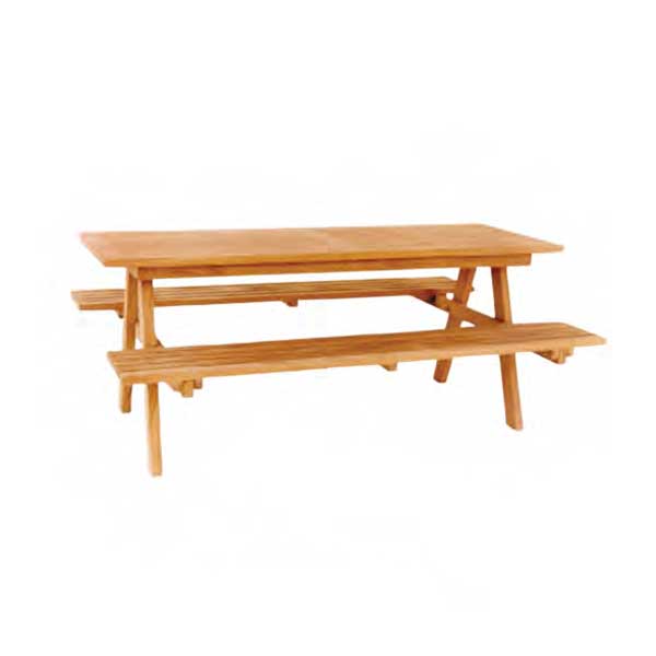 Outdoor Wooden Bench & Table - Klopy