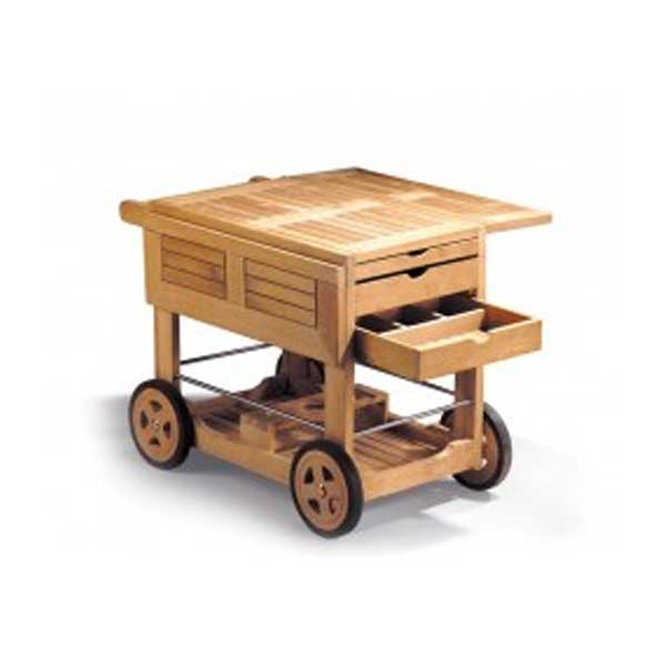 Outdoor Wooden Serving Trolley - Jelly