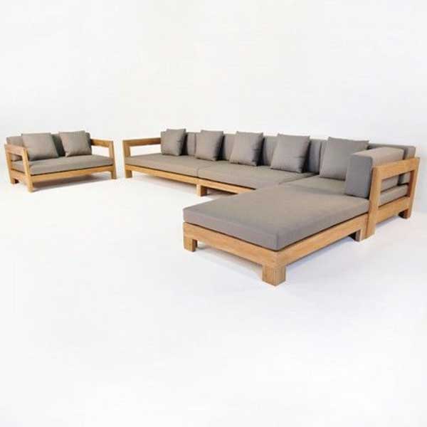 Outdoor Wood - Sofa Set - Cynthian