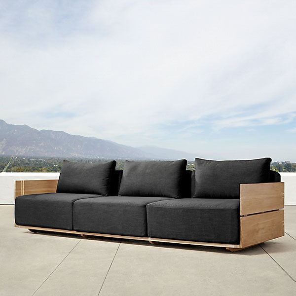 Outdoor Wood - Sofa Set - Anigre for Patio, Garden & Terrace