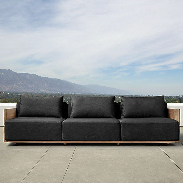 Outdoor Wood - Sofa Set - Anigre for Patio, Garden & Terrace