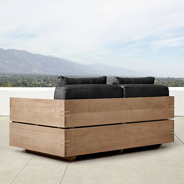 Outdoor Wood - Sofa Set - Anigre for Patio, Garden & Terrace