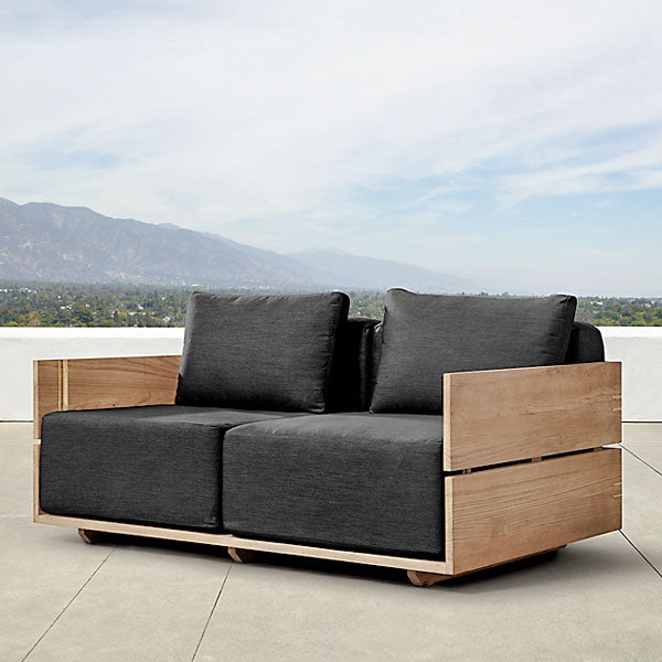 Outdoor Wood - Sofa Set - Anigre for Patio, Garden & Terrace