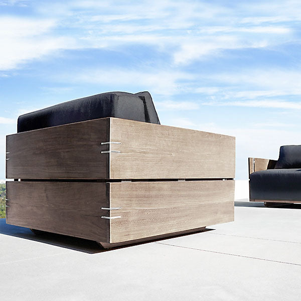 Outdoor Wood - Sofa Set - Anigre for Patio, Garden & Terrace