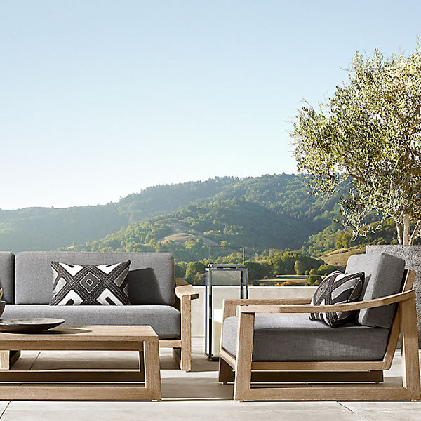 Outdoor Wood - Sofa Set - Granadillo for Patio, Garden & Terrace