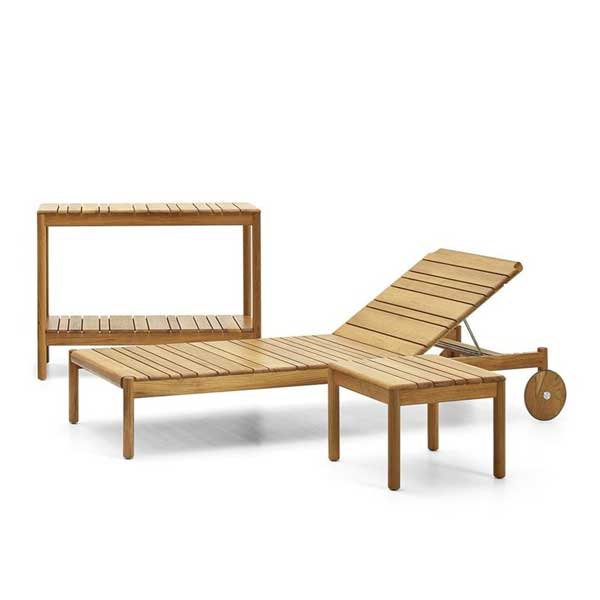 Outdoor Wooden - Sun Lounger - Alessan