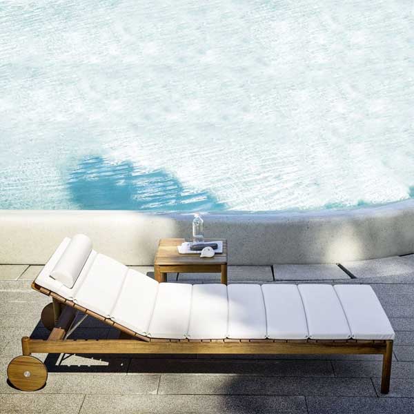 Outdoor Wooden - Sun Lounger - Alessan