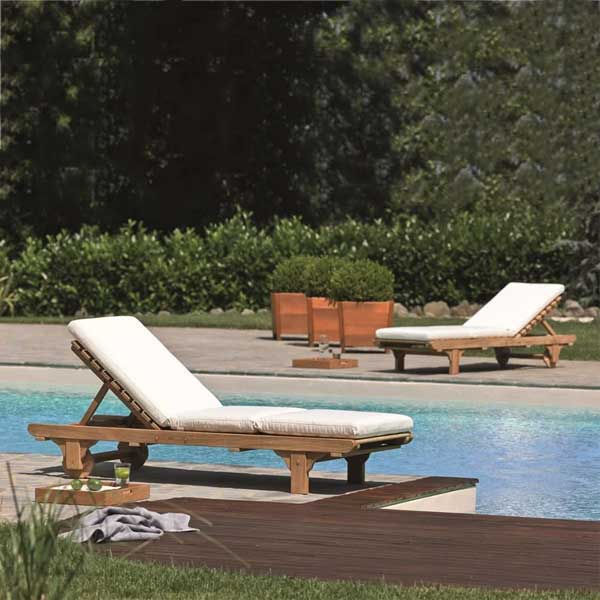 Outdoor Wooden - Sun Lounger - Chelsea 