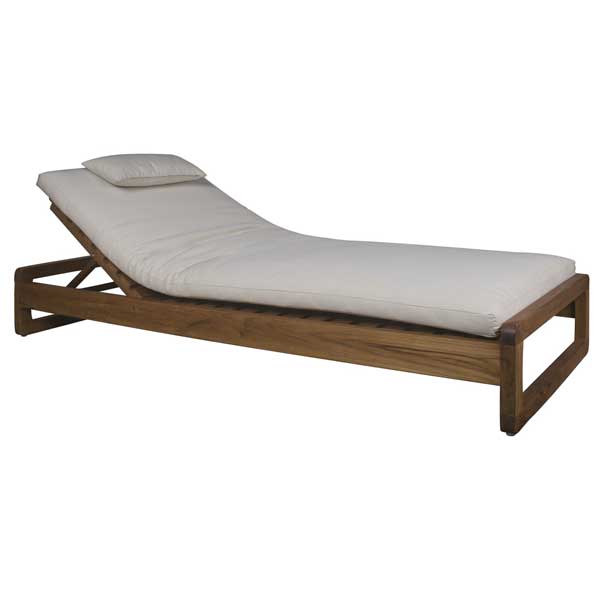 Outdoor Wooden - Sun Lounger - Dual