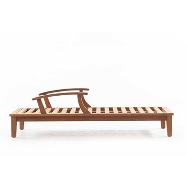 Outdoor Wooden - Sun Lounger - Lamer