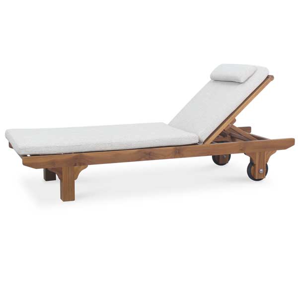 Outdoor Wooden - Sun Lounger - Merano