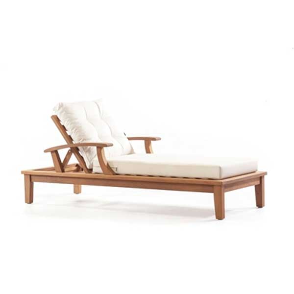 Outdoor Wooden - Sun Lounger - Lamer