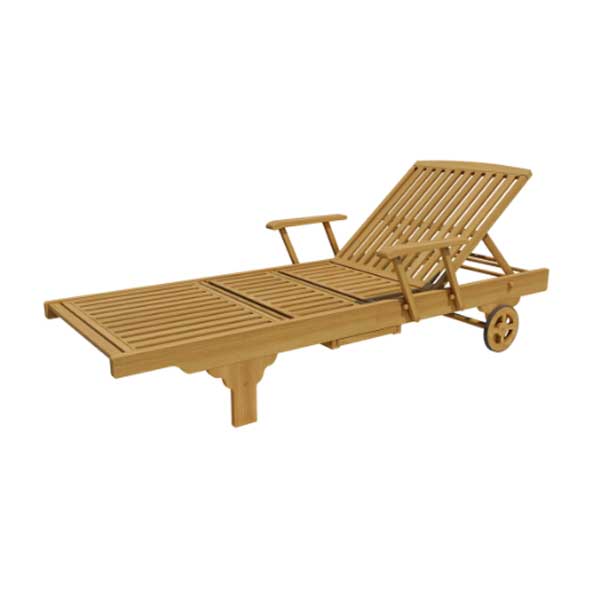 Outdoor Wooden - Sun Lounger - Merano Next