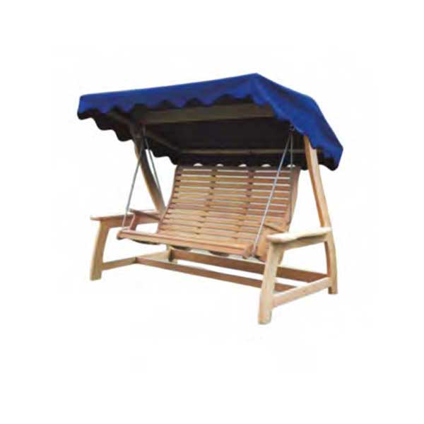 Outdoor Wooden Two Seater Swing - Ayanian
