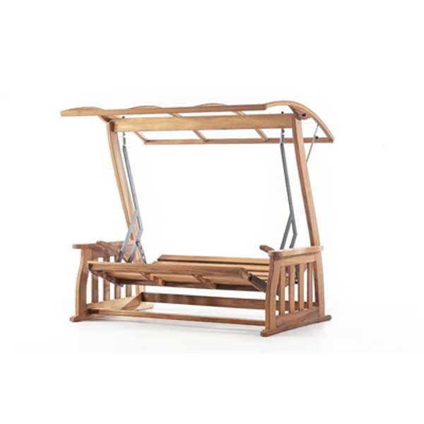 Outdoor Wooden Two Seater Swing - Falcon