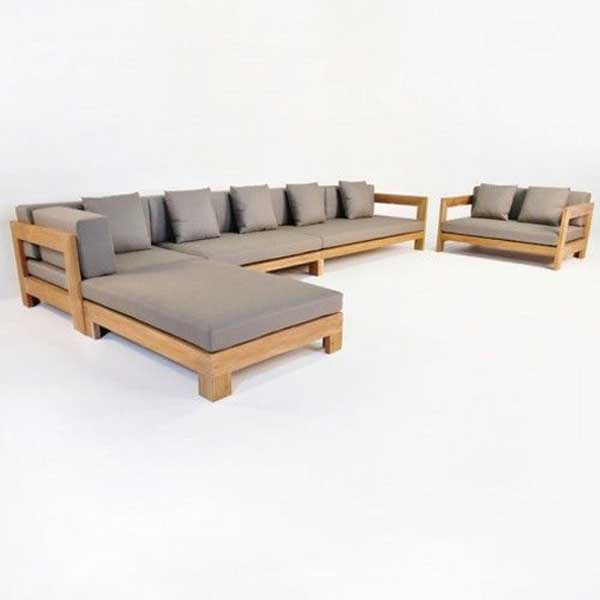 Outdoor Wood - Sofa Set - Cynthian