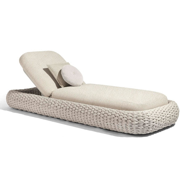 Outdoor Braided & Rope Sunlounger - Boreh