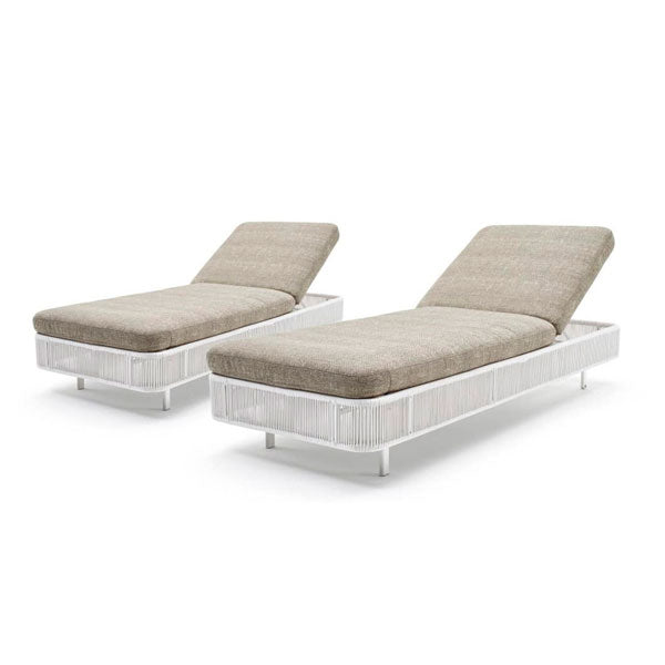 Outdoor Braided & Rope Sunlounger - Foxtrot