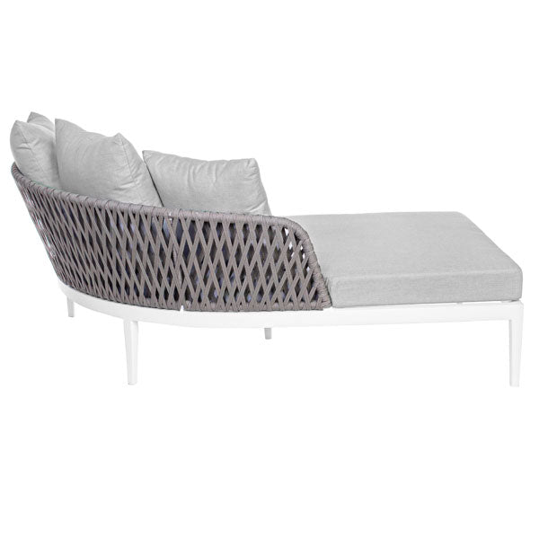 Outdoor Braided & Rope Sunlounger - Waltz