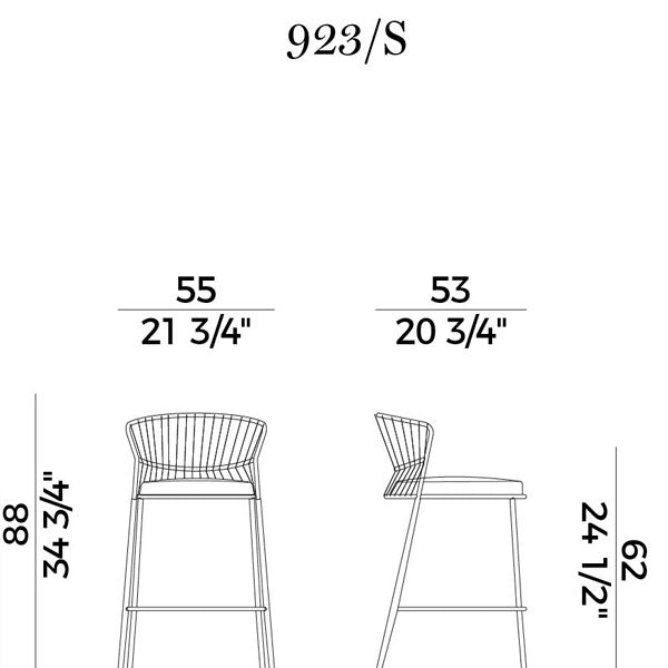 Outdoor Braided, Rope & Cord Bar Chair - Elegante