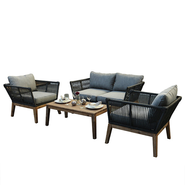 Outdoor Furniture  Braided, Rope & Cord, Sofa - Nero