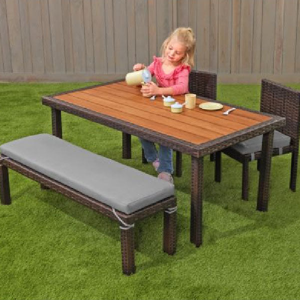 Outdoor Kids Furniture - Wicker Dining Set for Children - Oswald