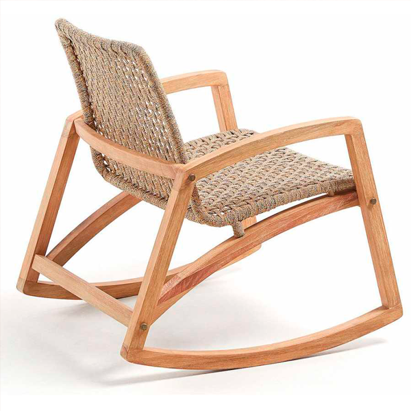 Outdoor Braid And Rope Rocking Chairs - Mason