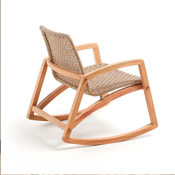 Outdoor Braid And Rope Rocking Chairs - Mason