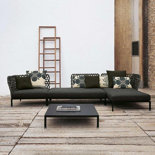Outdoor Braided & Rope Sofa - Leroc