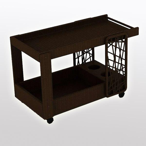 Outdoor Wicker Serving Trolley Club
