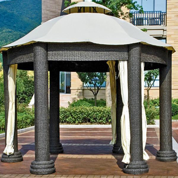 Outdoor Wicker Cabana & Gazebo - Magnolia