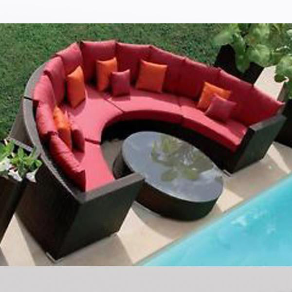 Outdoor furniture Wicker Sofa - Rainbow