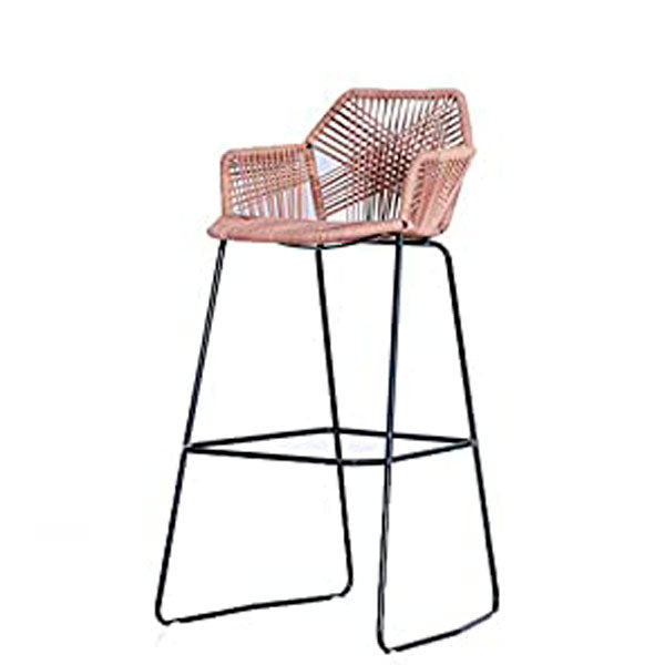 Outdoor Braided, Rope & Cord Bar Chair - Azure