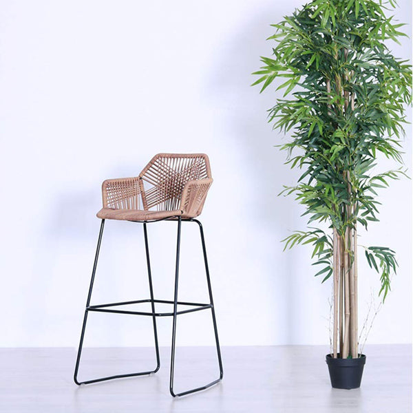 Outdoor Braided, Rope & Cord Bar Chair - Azure